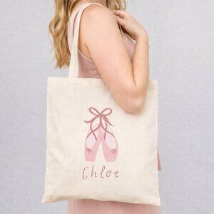 Personalized 15" x 16" Tote Bag For Ballet - Custom Name
